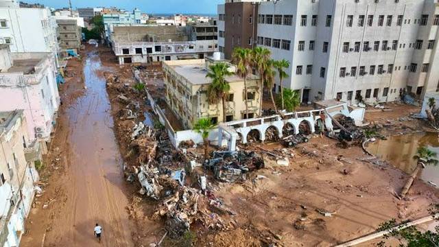 Almost 5,300 people died after floods in the Libyan city of Derna